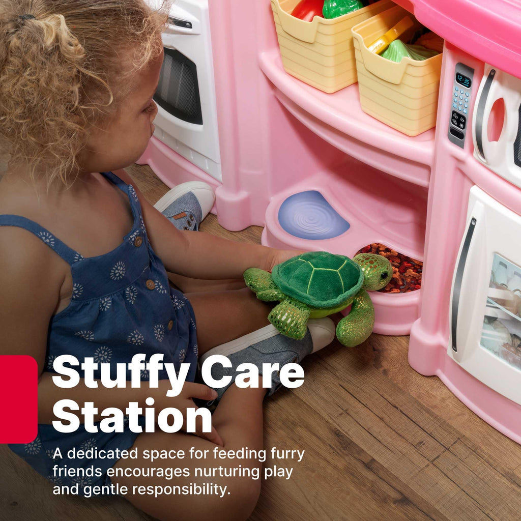 Step2 Fun with Friends Kids Kitchen Playset, Lights & Sounds, Pink