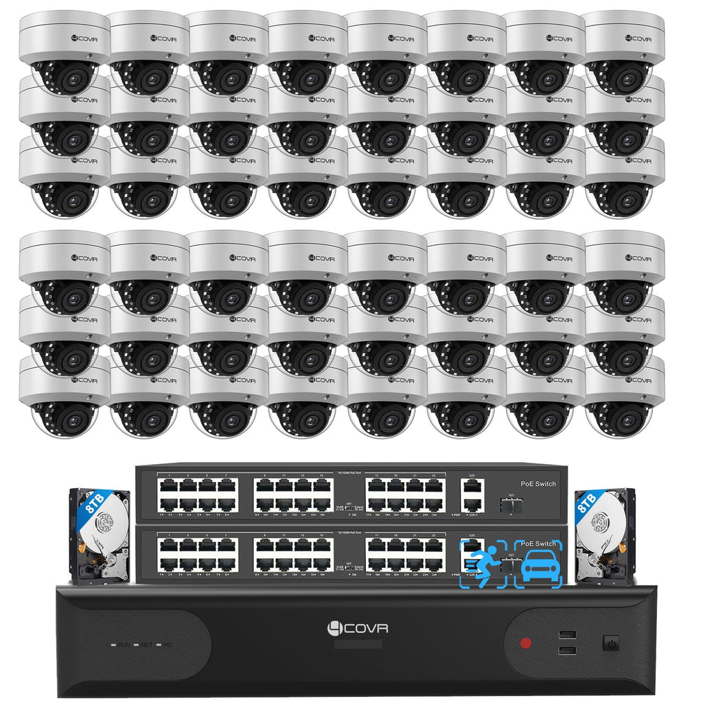 4COVR 16 Channel Security Camera System 5MP PoE with 4TB HDD, LY54AX5M1612