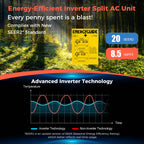 COSTWAY 12000BTU Mini Split Air Conditioner& Heater