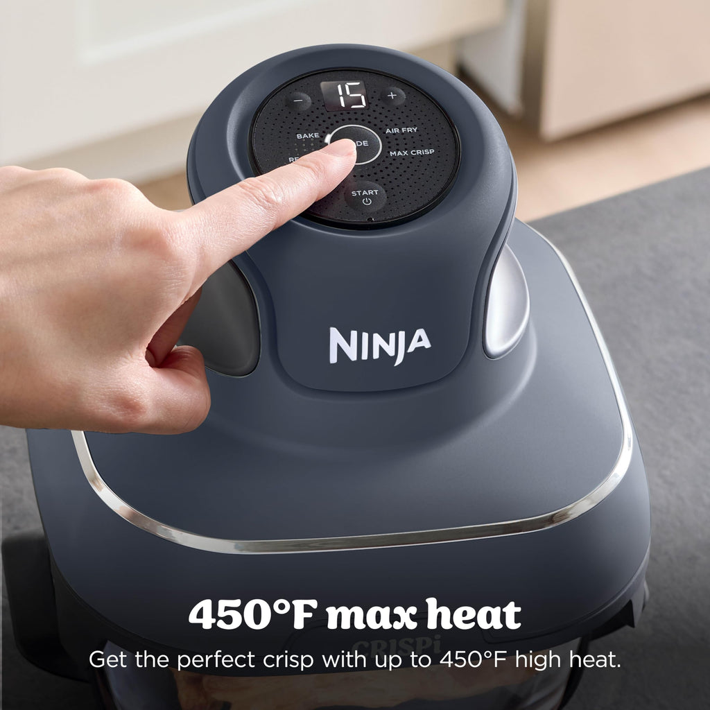 Ninja Crispi Glass Air Fryer, 4-in-1, Grey, FN101GY