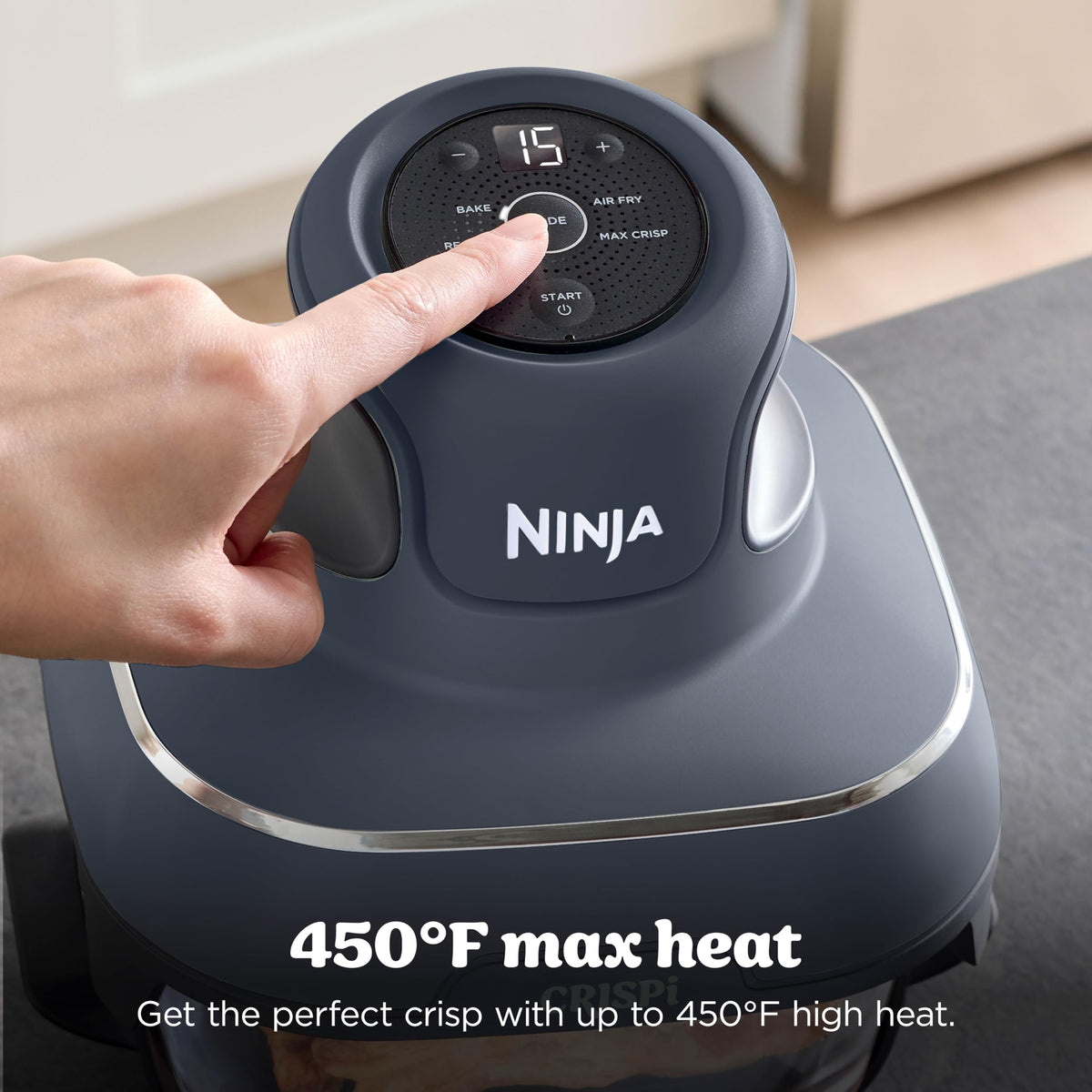 Ninja Crispi Glass Air Fryer, 4-in-1, Grey, FN101GY
