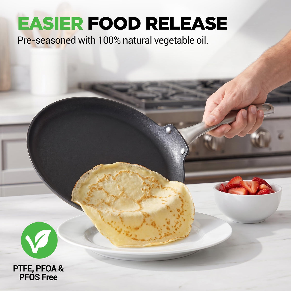 NutriChef Cast Iron Pots and Pans Set | Kitchen Cookware Set 5-Piece