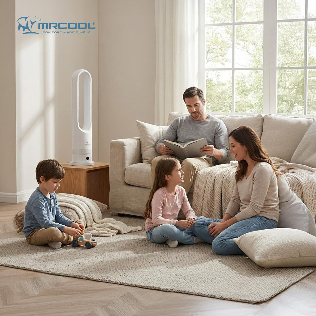 MRCOOL MrBreeze 4K BTU Bladeless Heating & Cooling Tower Fan