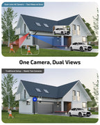 4K PoE Security Camera System Outdoor, Wired PTZ Video Surveillance Systems