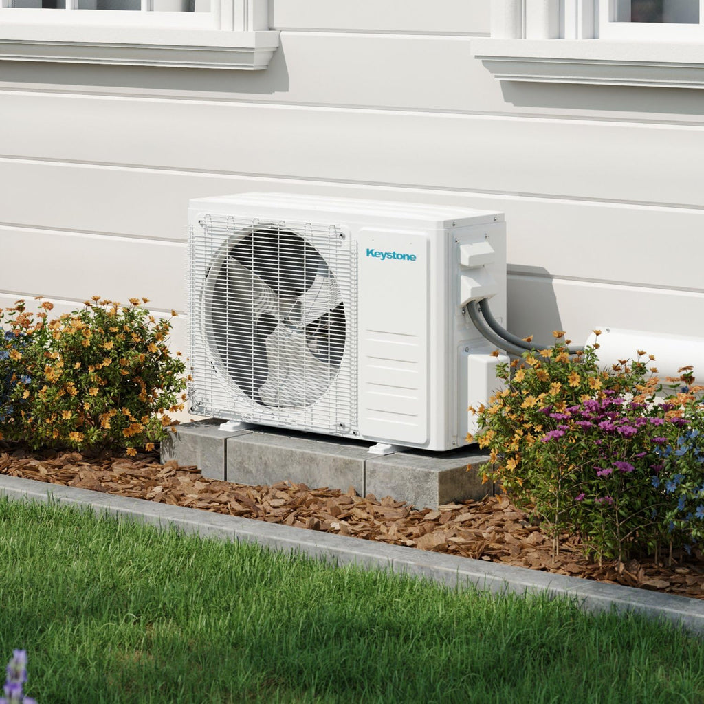Keystone Core 9,000 Cool/10,000 Heat BTU 115V Mini Split AC, 400 Sq Ft