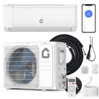 9,000 BTU Mini Split AC Heat Pump, Ductless Air Conditioner & Heater for Bedroom, Quiet Energy-Efficient Cooling & Heating for Rooms Up to 450 Sq.Ft.