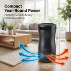 EdenPURE 360 Super Climater – Infrared Heater and Cooling Fan with 360° Airflow – Energy Efficient, Portable, Remote Controlled, and Quiet for All-Season Use in Home, Office, or Living Spaces
