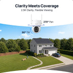 ANNKE 4MP Solar Cameras Outdoor Wireless with 7" LCD Monitor No Monthly Fee