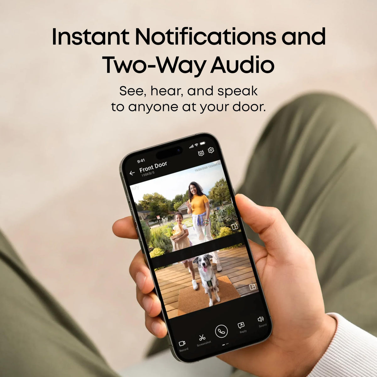 eufy Security Video Doorbell E340, Dual Cameras, 2K FHD, 8GB Local Storage