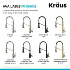 KRAUS Champagne Bronze Pull Down Kitchen Faucet KPF-1610SFACB