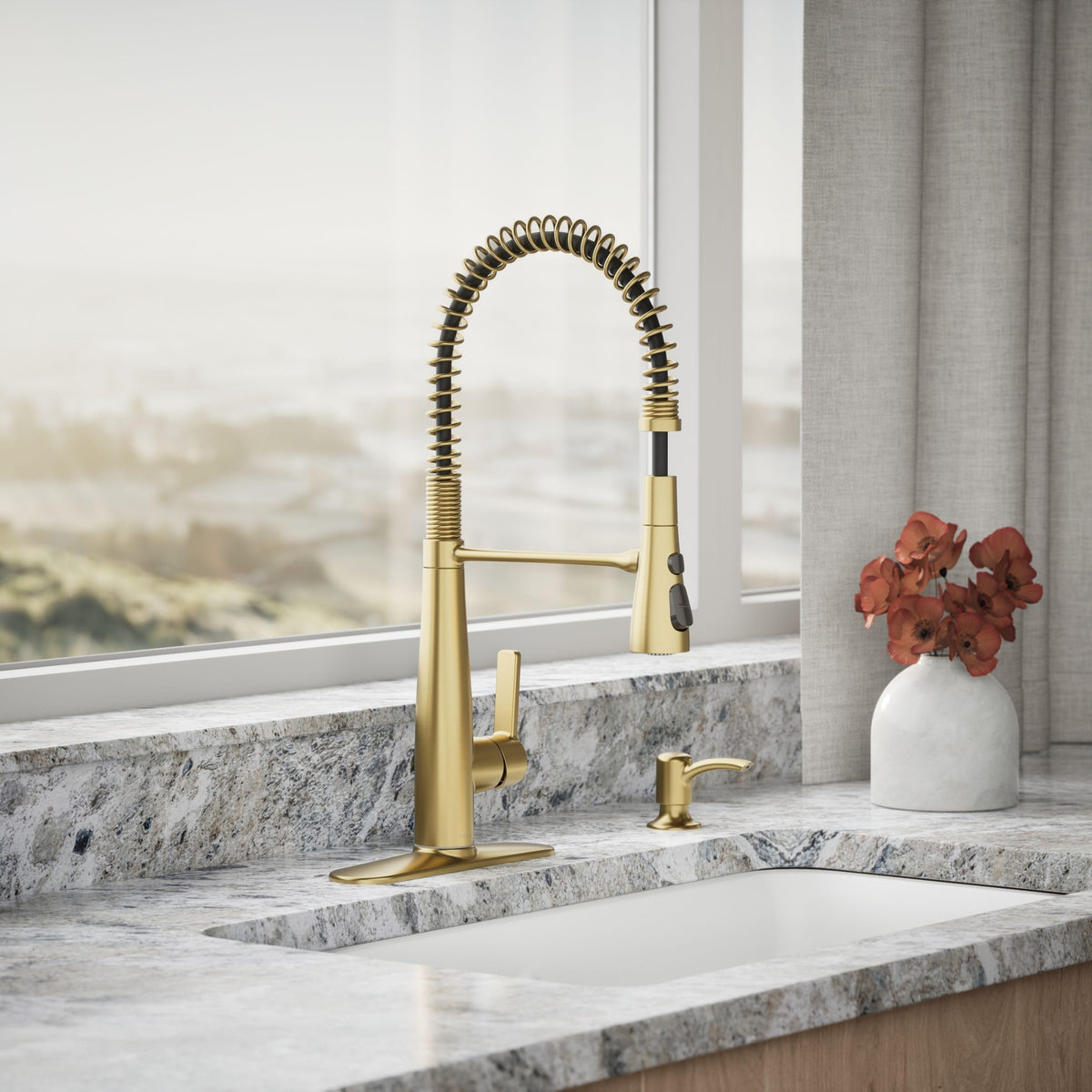 KOHLER Semi-Pro Kitchen Sink Faucet w Soap Dispenser