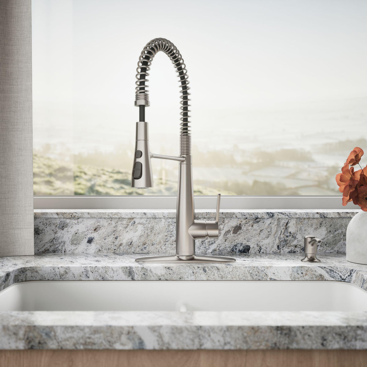 KOHLER Semi-Pro Kitchen Sink Faucet w Soap Dispenser