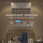 12000BTU E-Save Mini Split AC/Heating System 20 SEER2 115V