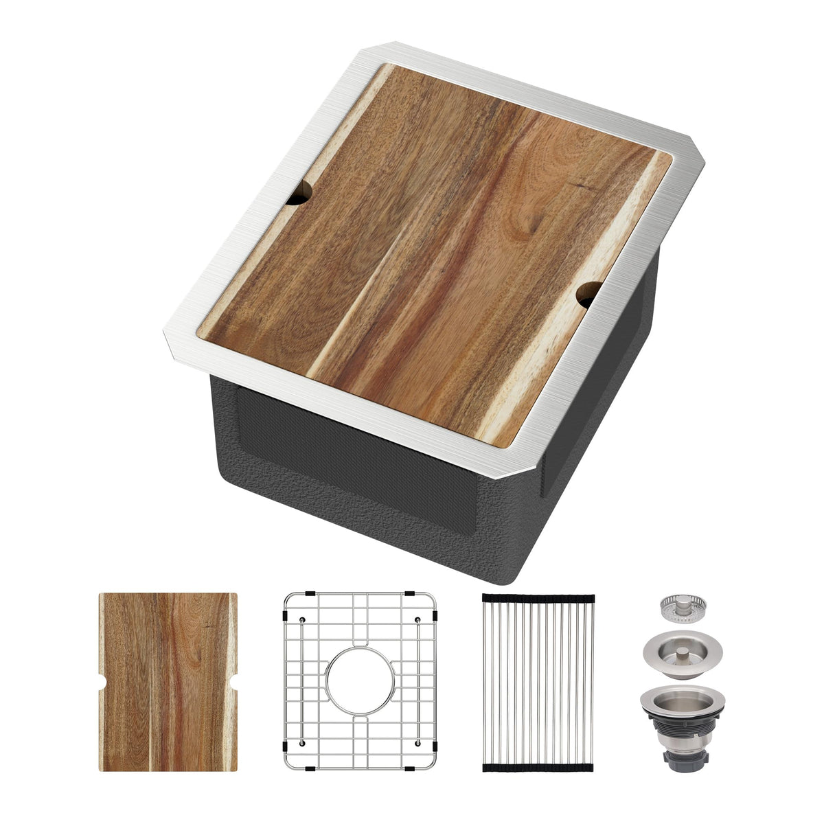 30 Inch Undermount Kitchen Sink Workstation Stainless Steel
