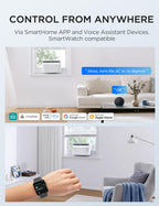 Midea 8,000 BTU U-Shaped Smart Inverter Window AC, Cools 350 Sq Ft, Ultra Quiet, Alexa/Google Compatible, 37% Energy Savings