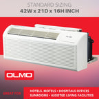 OLMO 12,000 BTU PTAC with Heating & Wireless Smart Kit