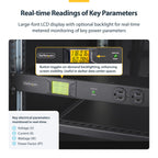 StarTech 8-Outlet 1U Metered PDU, Surge, TAA (8NM8-RACK-MOUNT-PDU)