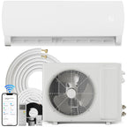 Mountman 12000 BTU Mini Split AC/Heating System with Alexa,19 SEER2 115V Ductless Mini Split Air Conditioner,Energy Efficient Split AC with Pre-Charged Condenser,Installation Kit, Up to 750 Sq.Ft