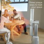 Shark TurboBlade 2-in-1 Bladeless Tower Fan & Space Heater, White (Renewed)