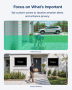ZOSI 3K Wired Security Camera System, 4 x 1080p Dome Camera Outdoor,1TB HDD