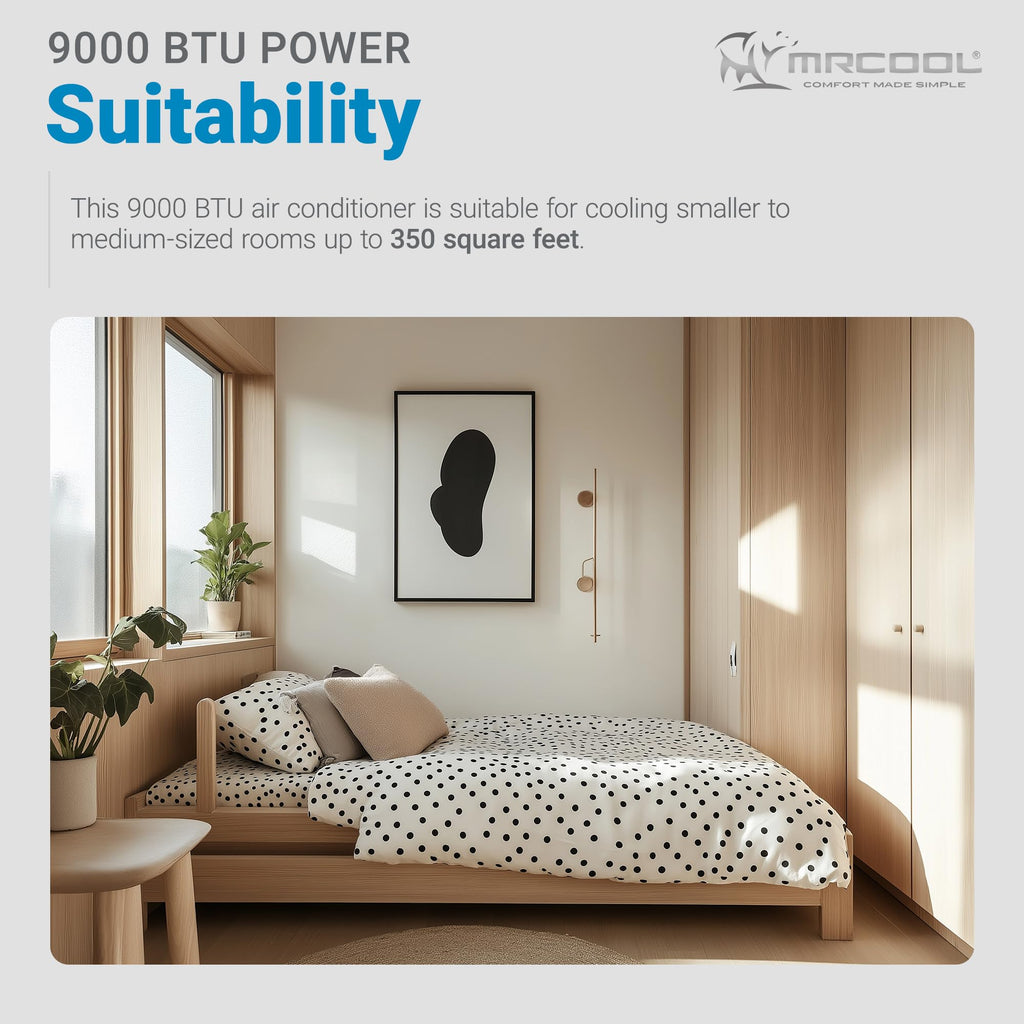 MRCOOL 9000 BTU 115V Ductless Inverter Mini Split Air Conditioner & Heat Pump System, 4th Gen Advantage Series - Wall-Mounted AC Unit w/Heating and Cooling for Home, Office & Commercial Space