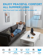 Midea 12,000 BTU Smart Inverter Air Conditioner Window Unit with Heat and Dehumidifier – Cools up to 550 Sq. Ft., Energy Star Rated, Quiet Operation, Electronic Controls, Remote Control, White