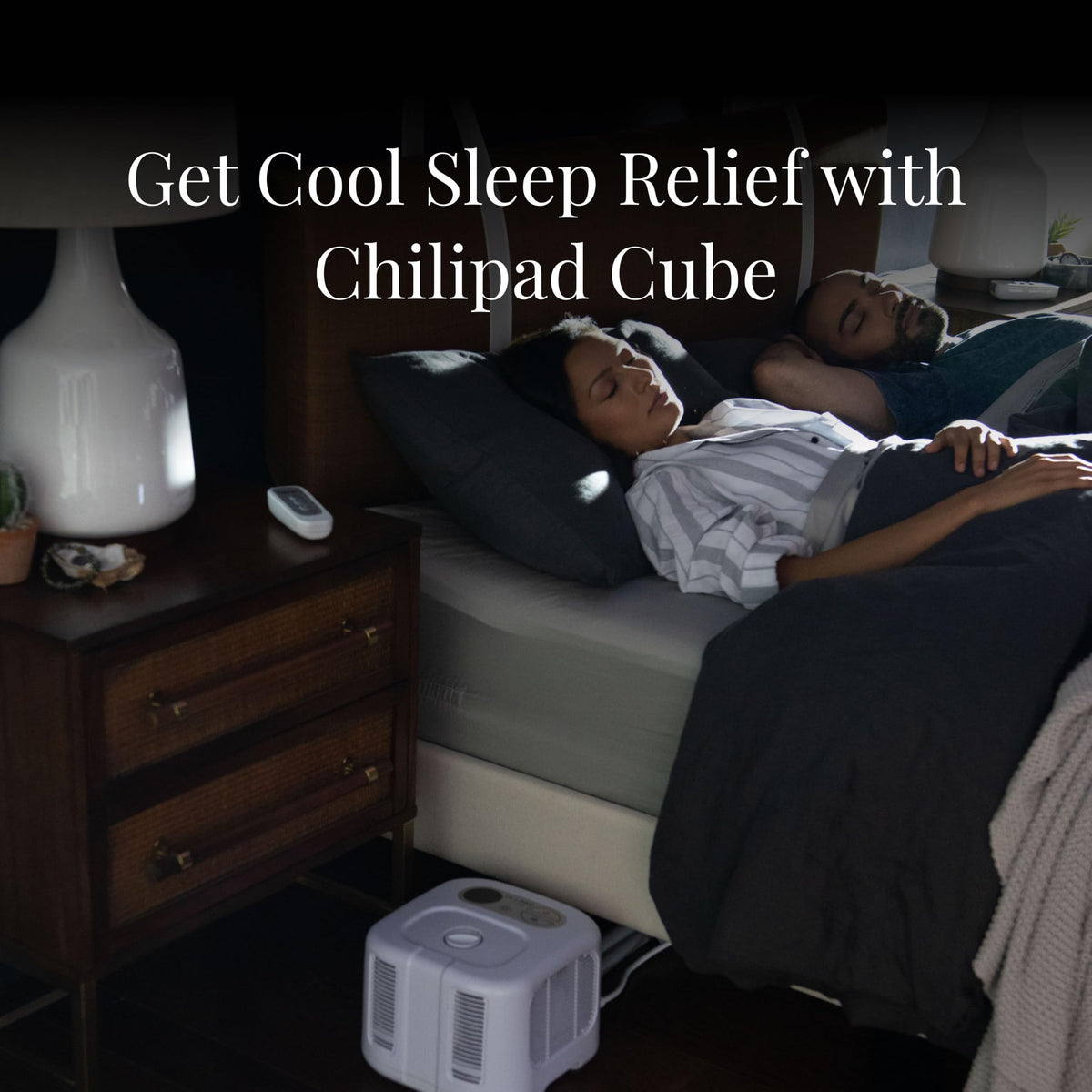 Chilipad Cube Bed Cooling System - Cooling & Heating Mattress Topper, Set Individual Bed Temperature, Cool Sleep Enhancement, Temp Range of 60-115°F, ME Half Queen Bedsize (30"W x 80"L), Model: CP500