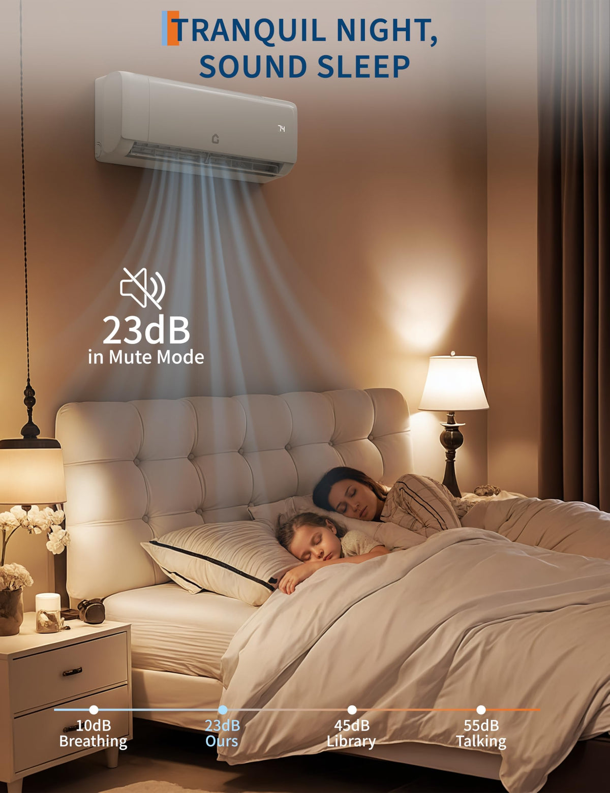 Garvee 9,000 BTU Mini Split Air Conditioner with Heat Pump, 18.5 SEER, Cools Up to 750 Sq. Ft, Energy Efficient Inverter AC with Installation Kit & Remote, Ductless AC Unit with Pre-Charged Condenser