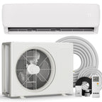 Mountman 12000BTU Mini Split Air Conditioner& Heater,19 SEER2 115V Wall-Mounted Ductless AC,Mini Split AC/Heating System up to 750 Sq.Ft,Energy Efficient Inverter AC with Heat Pump & Installation Kits