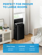 Midea Duo 14,000 BTU Portable Air Conditioner with Heat, Inverter Quiet
