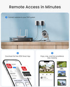 ZOSI 3K Lite Wired Security Camera System, 4 X 1080p Cameras, 500GB HDD