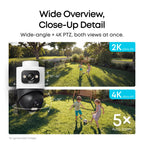 eufy Security NVR System E50, 8-Cam Kit, 4K Dual-Lens Bullet-PTZ, 4TB HDD