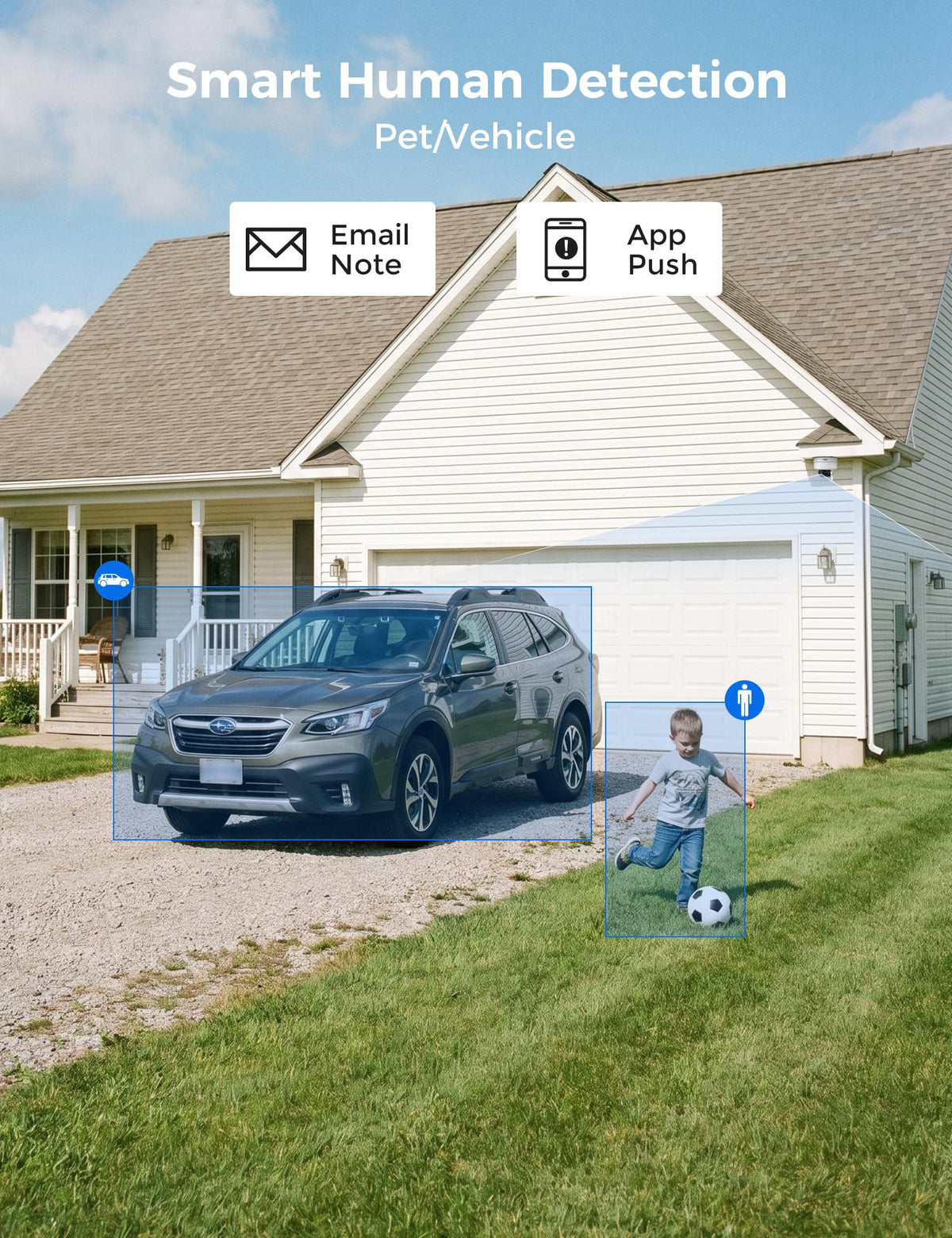 Hiseeu 5MP Wireless Security Camera System, 14in LCD Monitor, 500GB HDD